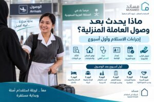 ماذا يحدث بعد وصول العاملة المنزلية