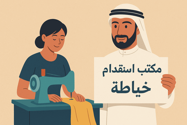 مكتب استقدام خياطة منزلية أو مهنية في السعودية