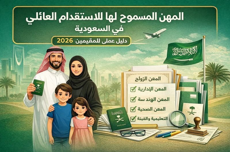 المهن المسموح لها بالاستقدام العائلي في السعودية دليل عملي للمقيمين 2026