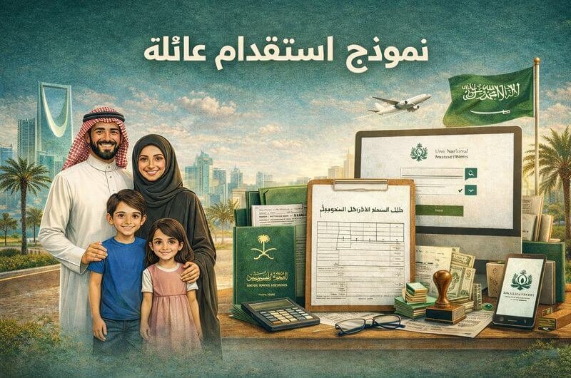 نموذج طلب استقدام عائلة مقيم PDF وWord